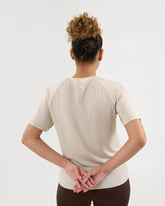 Women's AUSM5X™ Raglan Tee - Ivory Mist